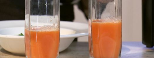 зеленый суп и бутерброды с паштетом из мидий. Шаг 6