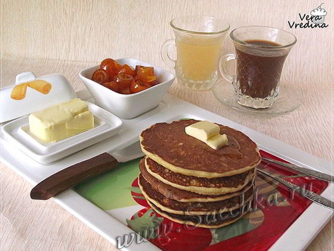 Рецепт апельсиновых панкейков