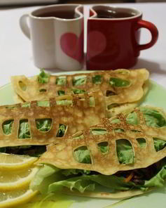 Ажурные блинчики с начинкой