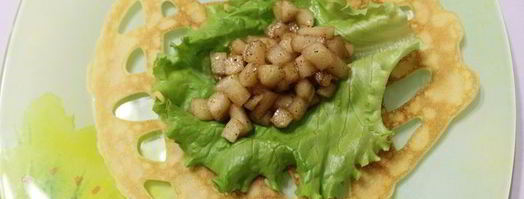 ажурные блинчики с начинкой. Шаг 9