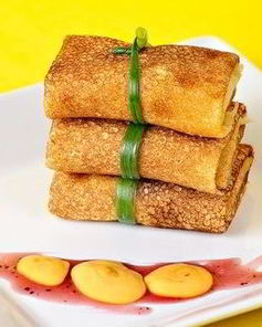 Блинчики, фаршированные мясом