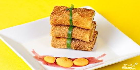 Блинчики, фаршированные мясом