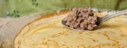 блинчики, фаршированные мясом. Шаг 7