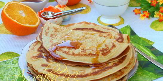 Блинчики с апельсиновой цедрой