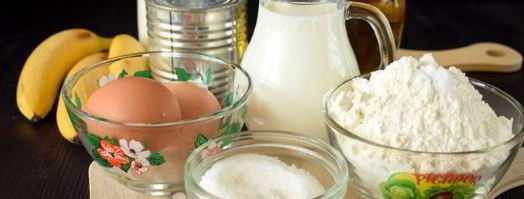 блинчики с банановой начинкой. Шаг 6