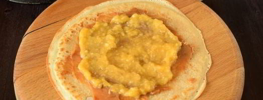 блинчики с банановой начинкой. Шаг 14