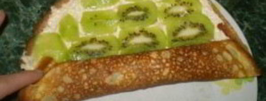 блинчики с киви. Шаг 4