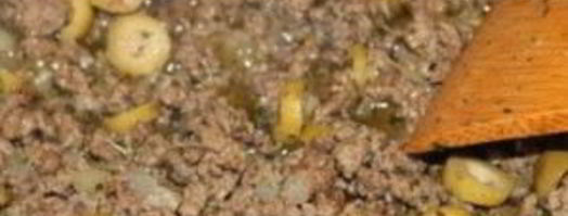 блинчики с мясом и яйцом. Шаг 4