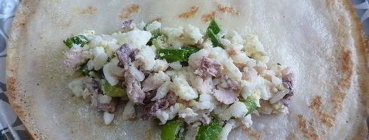 блинчики с тунцом и рисом. Шаг 4