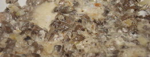 блинчики со сливочными опятами. Шаг 5