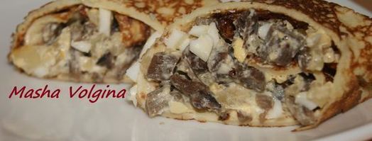 блинчики со сливочными опятами. Шаг 8