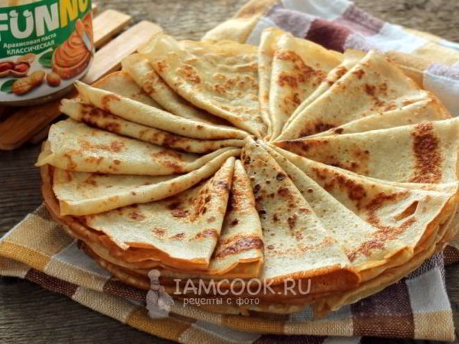 Рецепт блинов арахисовых