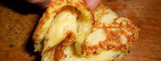 блины из таркованной массы. Шаг 8