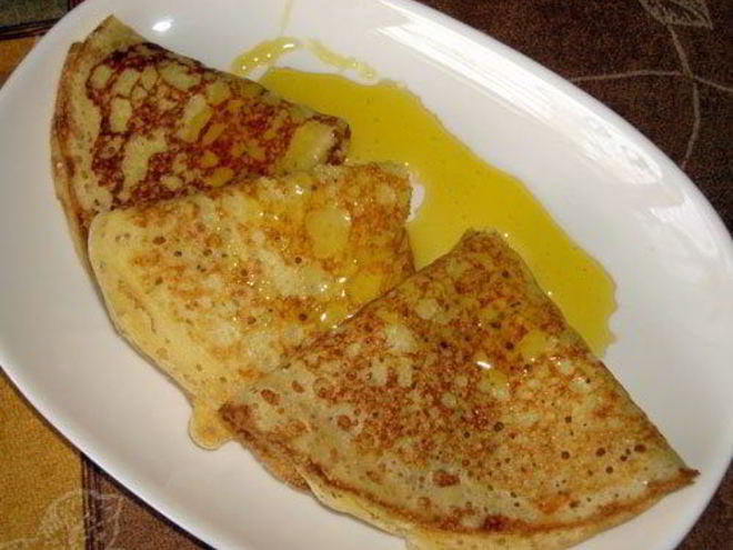 Рецепт блинов кукурузных заварных к масленице