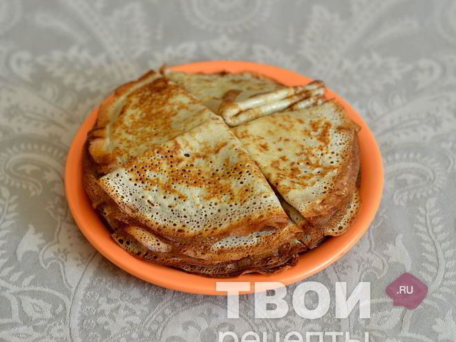 Рецепт блинов на кислом молоке