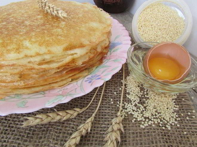 Рецепт блинов на пшенной каше