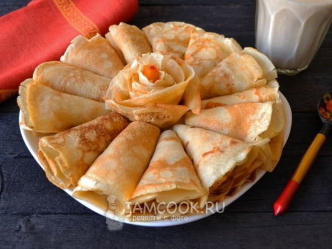 Рецепт блинов на топленом молоке