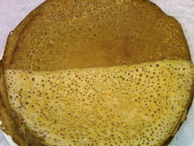 Рецепт блинов румяных, ажурных