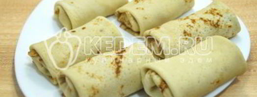 блины с луком и яйцом. Шаг 11