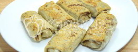 блины с луком и яйцом. Шаг 14