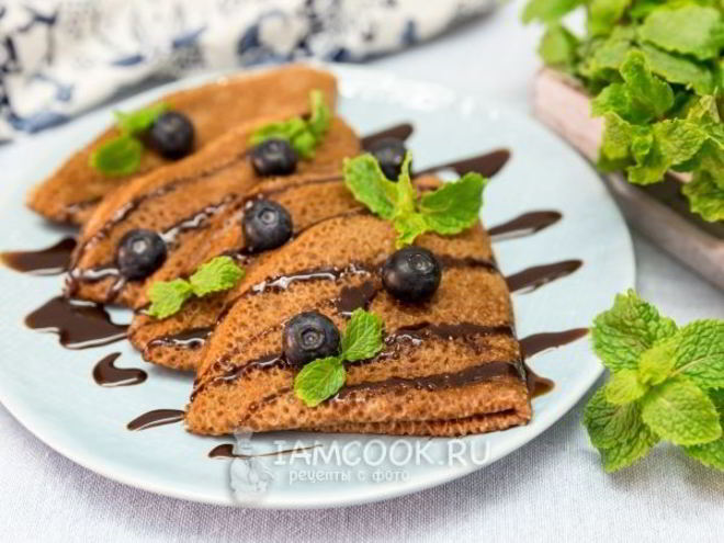 Рецепт блинов с шоколадно-ореховой пастой