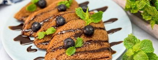 блины с шоколадно-ореховой пастой. Шаг 21