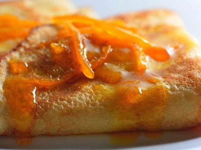 Рецепт блинов с цитрусовым соусом