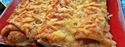 блины с ветчиной, запеченные под сыром. Шаг 12