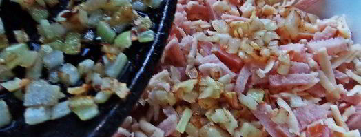 блины с ветчиной, запеченные под сыром. Шаг 6