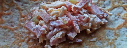 блины с ветчиной, запеченные под сыром. Шаг 9