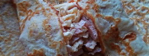 блины с ветчиной, запеченные под сыром. Шаг 10