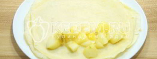 блины с яблоками. Шаг 11