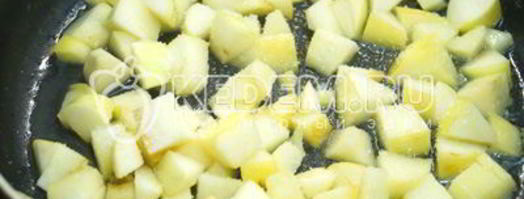 блины с яблоками. Шаг 10