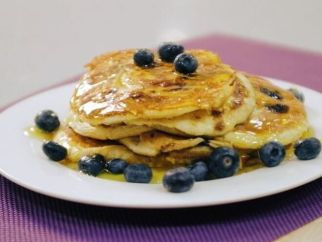 Рецепт черничных блинчиков