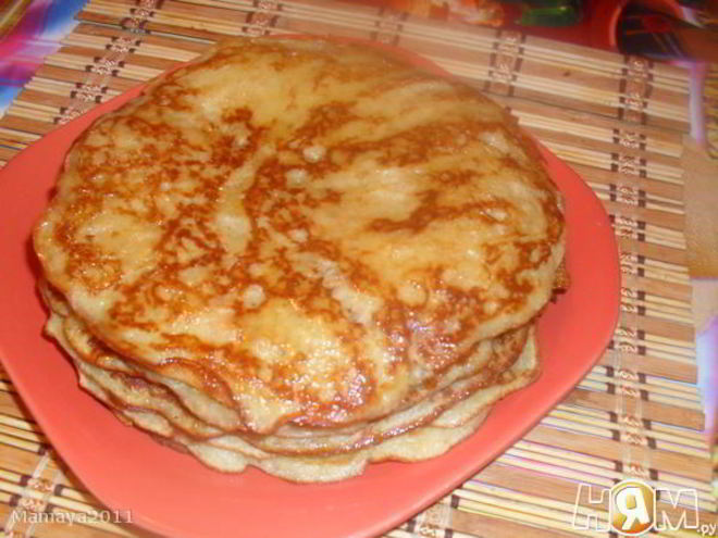 Рецепт манно-овсяных блинчики без муки