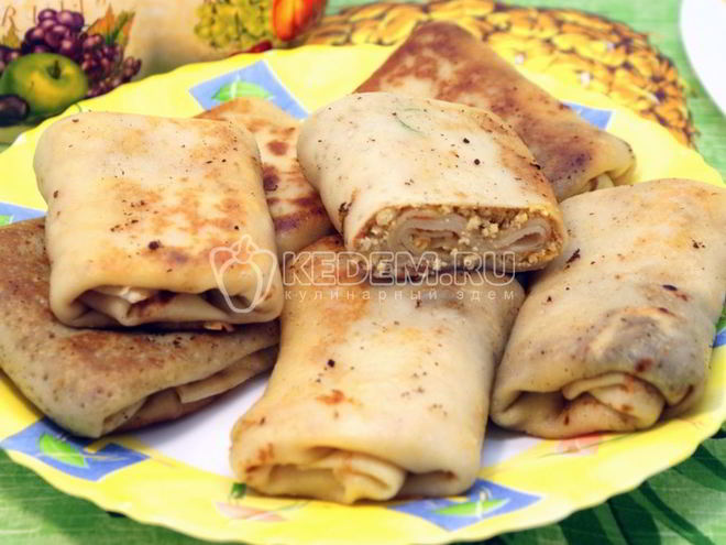 Рецепт налистников с курицей