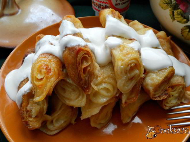 Рецепт налистников с творогом