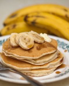 Панкейки с бананом