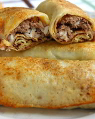 Блины с мясом