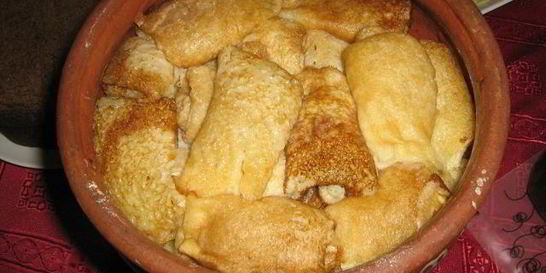 Постные блины с яблоками и корицей запеченные в духовке