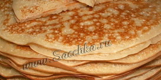 Пышные блины на сыворотке