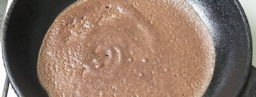 шоколадные блинчики с шоколадной начинкой. Шаг 3