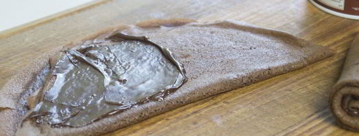 шоколадные блинчики с шоколадной начинкой. Шаг 4