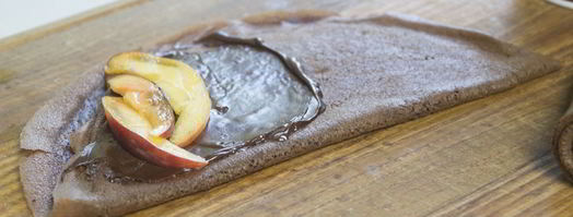 шоколадные блинчики с шоколадной начинкой. Шаг 5