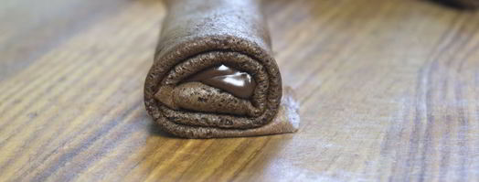 шоколадные блинчики с шоколадной начинкой. Шаг 6