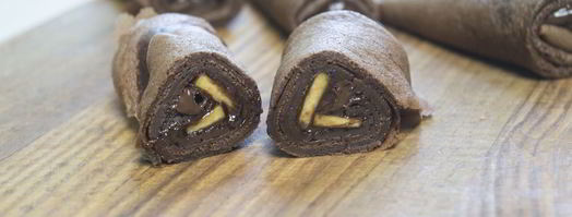 шоколадные блинчики с шоколадной начинкой. Шаг 7