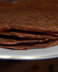 Шоколадные блины к Масленице