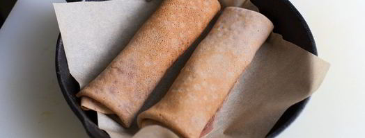 шоколадные блины с бананом. Шаг 14