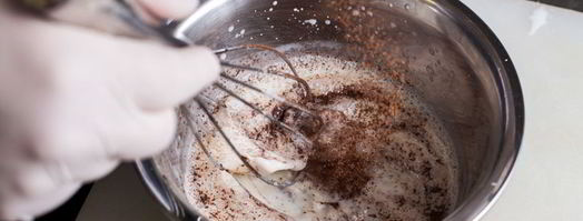 шоколадные блины с бананом. Шаг 4