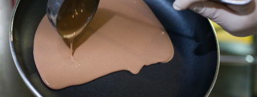 шоколадные блины с бананом. Шаг 9